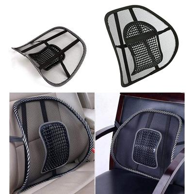Autositz Taillenunterstützung Atmungsaktives Auto Ice Silk Hole Mesh Lendenkissen Massage Sitzbezug Pad für
