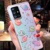 Shining Glitter Space Planet Case for Samsung S24 Ultra S23 Plus S21 S20 FE A42 5G A73 A53 5G S22 Ultra Plus Transparent Soft Case