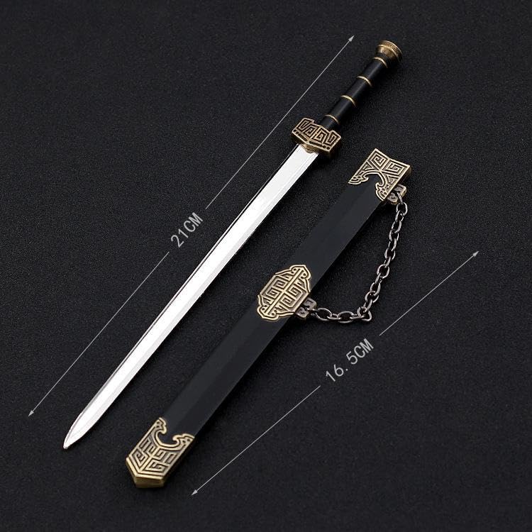 [Nekogamiyama] Qin Shi Huang's Sword, Total Length 22cm / Miniature Figurine, Collectible, Interior Decor