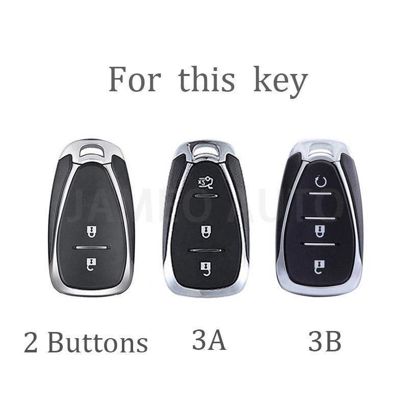 2/3/4 Buttons Tpu Car Key Case For Chevrolet Chevy Malibu Camaro Cruze Traverse Sonic Volt Bolt Equinox Key Cover Fob Keychain