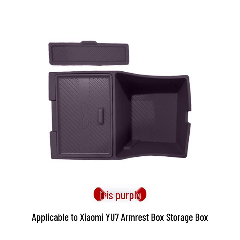 Xiaomi YU7 Armrest Box Organizer: Silicone Divider & Storage Mat