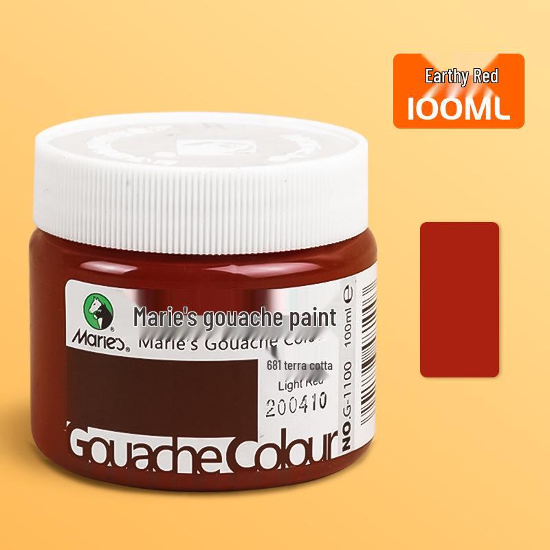 Mali 24-Color Children's Gouache Paint Set, 100ml Washable Art Supplies for Students