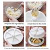 Stampo per Onigiri Triangolare 6 in 1, Stampo per Palline di Riso per Sushi di Grado Alimentare, Stampo Fai-da-te Antiaderente per Riso per Pranzo Bento, Utensile da Cucina Lavabile in Lavastoviglie