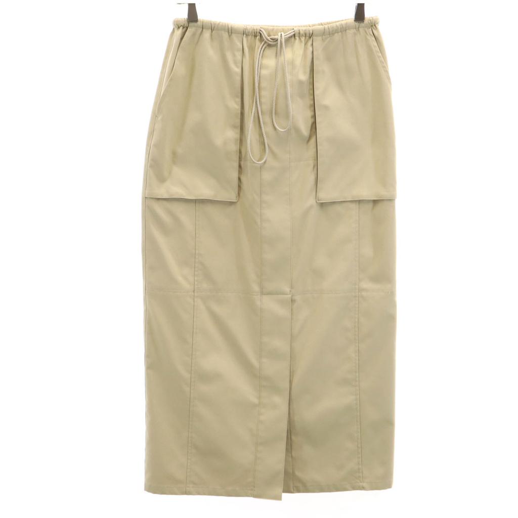 BEAUTY&YOUTH UNITED ARROWS Long length Pocket Drawst skirt S beige Women Used