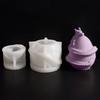 Candle Accessories Mold Candle Holder Mold Eggs Shape Flowerpot Mold Silicone Texture for Hand-Making Candlestick