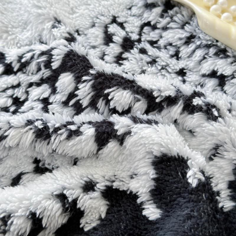 Coral Fleece Blanket Flannel Throw Soft Warm Striped Couch Bed Travel