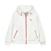 Retro Loose Hooded Sports Casual Long Sleeve Fleece Jacket Women Jackets 694996-91