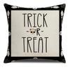 Happy Halloween Dwarf Ghost Pattern Printed Soft Square Pillowslip  Blend Cushion Cover Pillowcase Living Room Home Decor