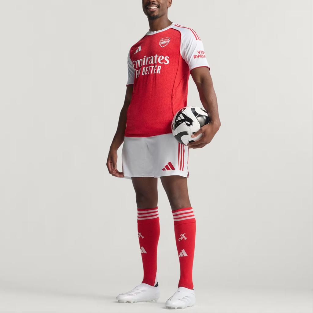 Adidas Arsenal Emirates Fly Better 25-26 Season Player Edition Fashion Logo Pullover Short Sleeve Football Shirt Unisex Tops Red JI9516