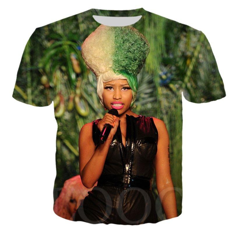 Buy 3d Print Sexy T Shirt Fashion Nicki Minaj Rapper Star Singer Hip ...