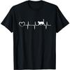 Cat Heartbeat Heart - Cat Puppy Cats Hearts Baby Cat Owner T-Shirt