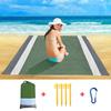 Oversized Beach Towel Mat Sand Free Beach Wind Proof Waterproof Picnic Blankets Beach Mat Oversized Pocket Picnic 4 Anchor