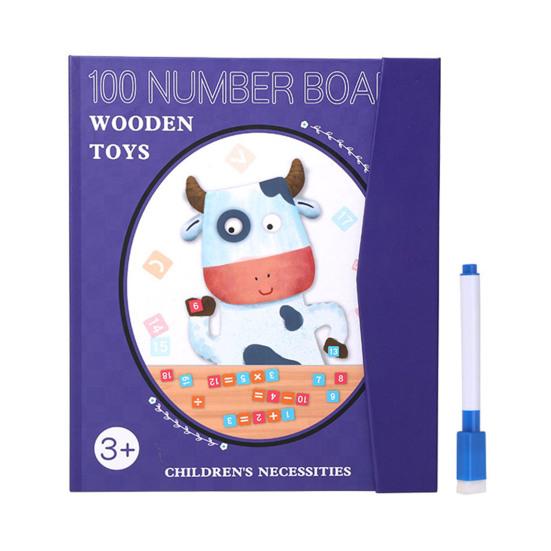 

Математическая настольная игрушка для подсчета ста от 1 до 100 последовательных чисел, обучение детей, магнитная книга с нечетными и четными числами, подарок для малышей, мальчиков и девочек Number
