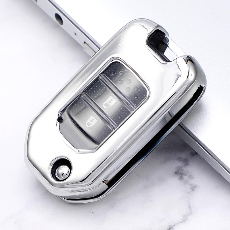 TPU Key Shell for Honda Vezel, Accord, XRV, Fit Folding Key Cover