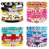 Handcrafted Soft Clay Letter Bracelets Set For Couples With Heart And Yin Yang Symbols For Travel Gifts