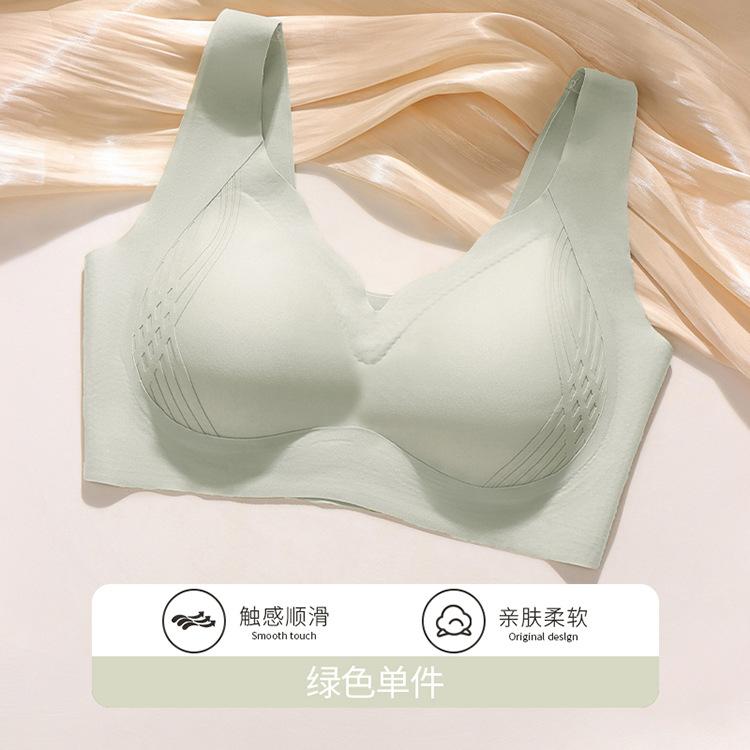 

Pilates vest seamless thin gathered breasts upper support anti-sagging fixed cup bra cover M（32/70、34/75ABC）