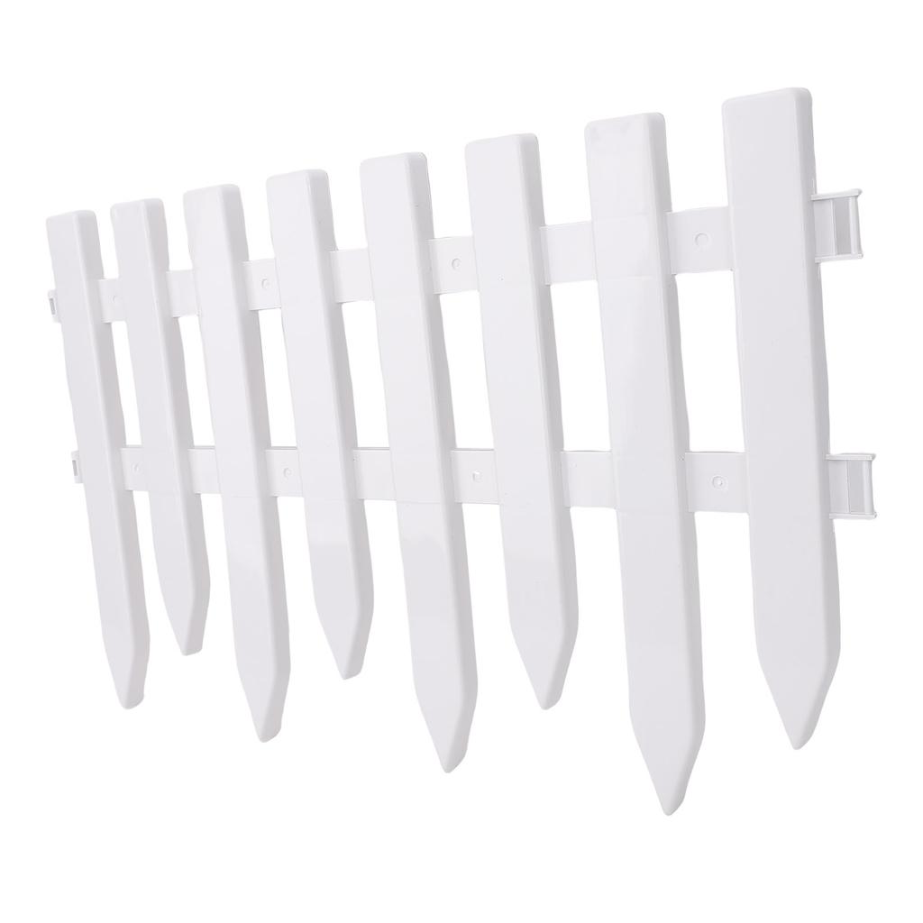 5PCS Decorative Landscape Edging Fence Plastic Garden Edging Border Ornamental Fence Panel for Lawn Flower Beds