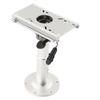Marine Adjustable Seat Pedestal Manual 330‑480mm Height 225mm Base for RVs Yachts Boats