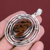 Mahogany Obsidian Pendant 925 Sterling Silver Pendant Original Gemstone Pendant Designer Jewelry Anniversary Gifts Handmade Stylish Pendant
