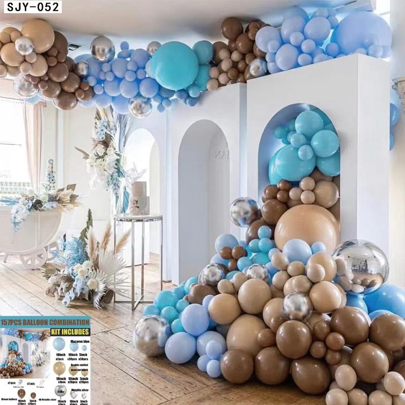 Birthday Balloon Chain Scene Arrangement Indoor And Outdoor Jungle Theme Decorative Props Background Balloon Chain Factory