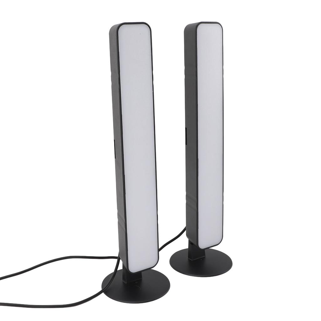 RGB-Lichtleiste Gaming-Lichtleisten 24-Tasten-Fernbedienung USB-betrieben Desktop-Schallaufnahmeleuchte für Gaming-PC-Raum