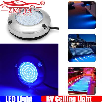 90 LED Waterproof Marine Boat LED Light Stainless Steel Underwater Pontoon Transom Lamp Yacht Cabin Deck Tail Lights Accessories
