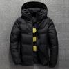 Men's European and American Winter Hooded Business Casual Warm Coat