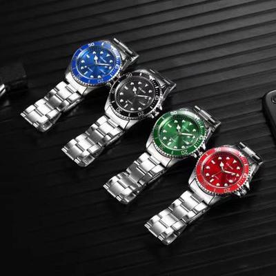 Relógio Masculino Quartzo Fantasma Verde Luminoso - Design de Ponta com Apelo Vibrante