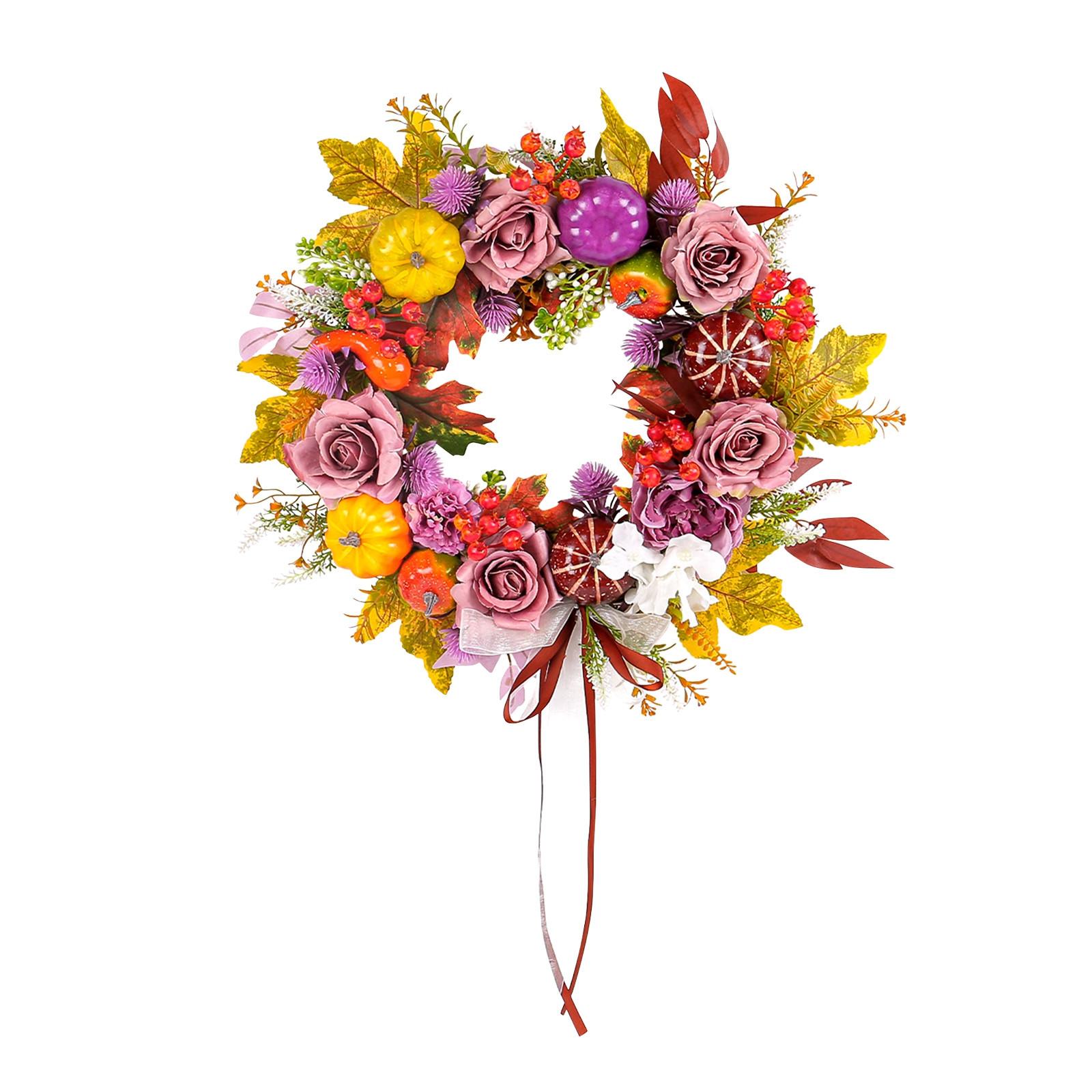 

Венок, венок из роз, дверное украшение, фестивальный реквизит, подвесное оконное настенное украшение