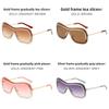 Y2k Frameless Metallic Sunglasses With Colorful Silver Lenses For Outdoor Activities And Fashion