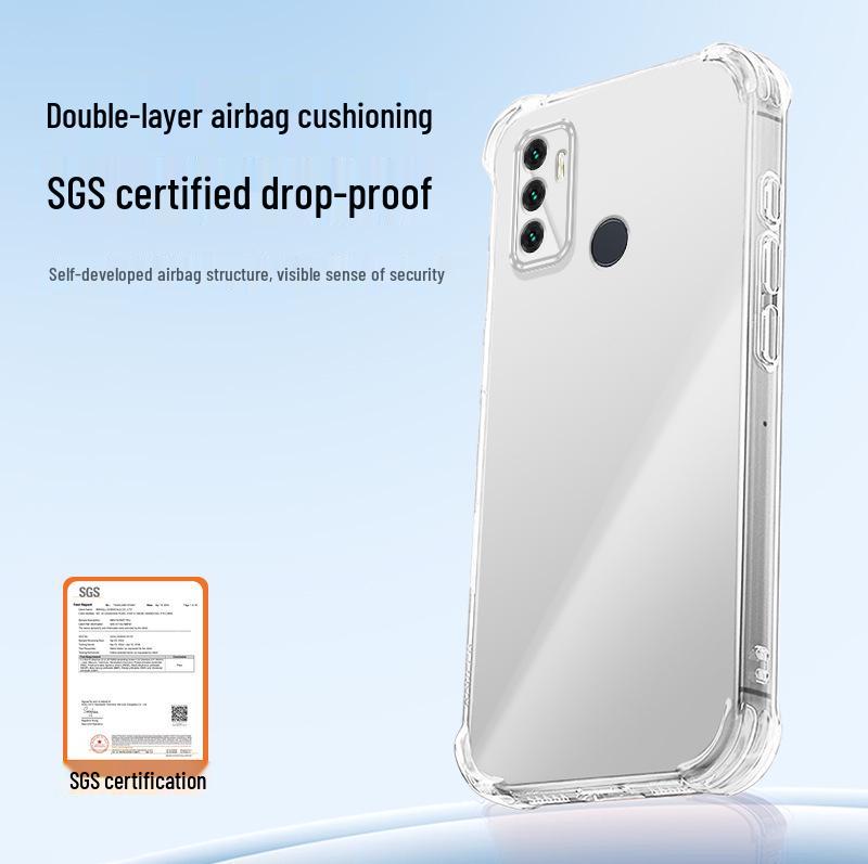 OPPO A32 Transparent TPU Airbag Anti-drop Protective Case with Premium Feel