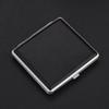 20 Sticks Cigarette Holder Fashion Double Layer Pipe Creative Personality Cigaret Case Metal Cigarette Box Gifts Black Color
