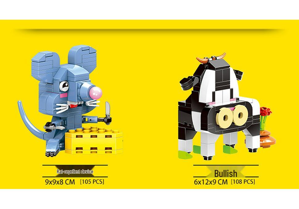 Xingbao Zodiac Animal Blocks Puzzle Toy for Kids