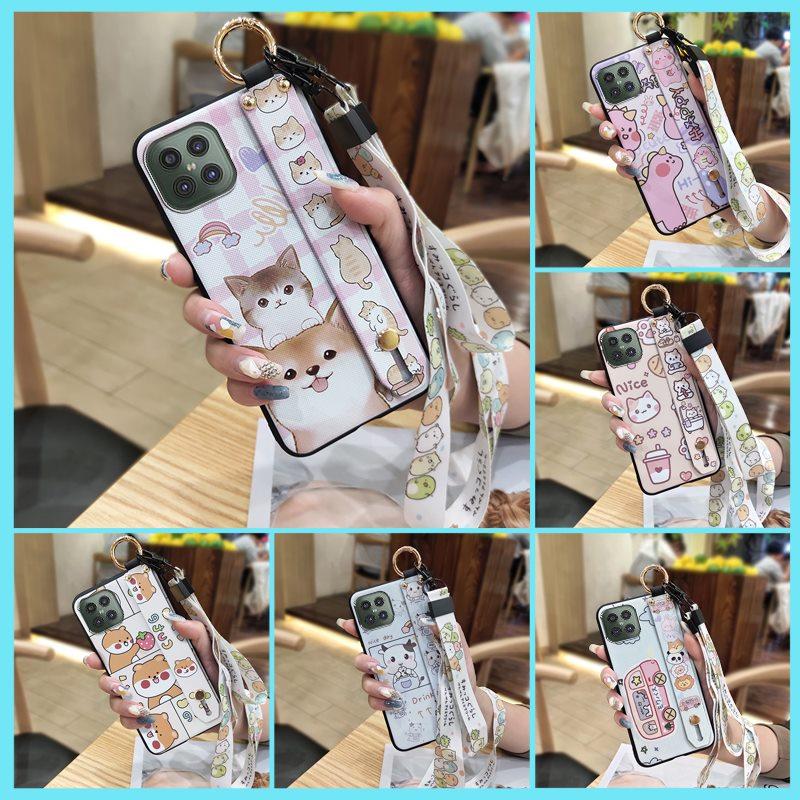 Dirt-resistant Waterproof Phone Case For Cubot C30 Wristband Cute Kickstand Phone Holder Wrist Strap Protective Durable
