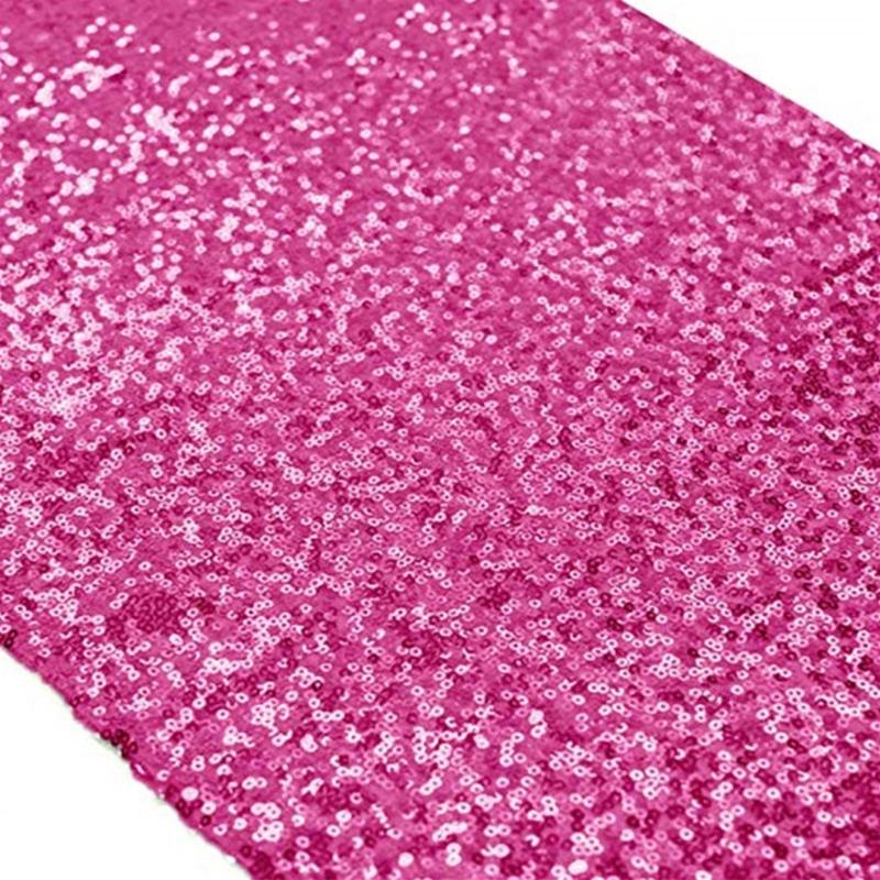 Add to Your Table with a Sequins Table Runner Stylish Pink Table Runner for Dining Table Decoration