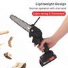 1200W 6 Inch Mini Electric Pruning Saw Rechargeable Electric Chain Saw With 2pcs Battery Woodworking Garden Logging Cutter