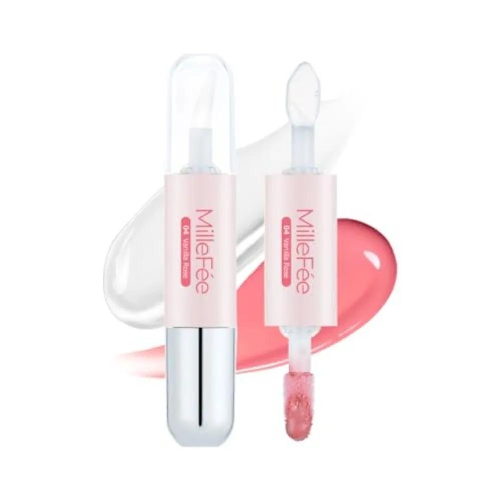 

MilleFee Idol 2 in 1 Lip Tint 04 Vanilla Rose 2-Piece Set 2-piece set