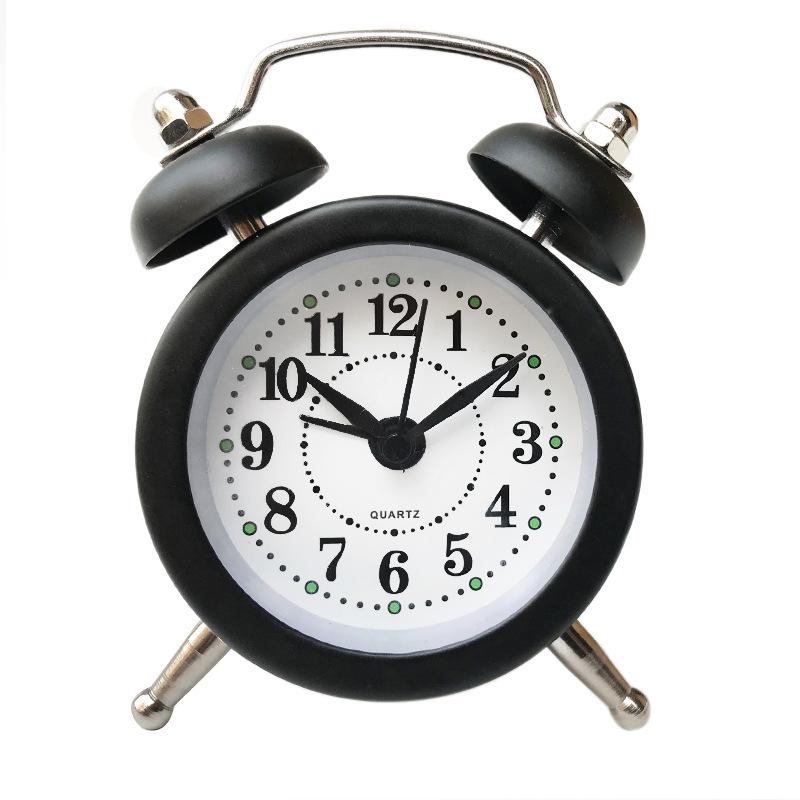 Mini Metal Alarm Clock Cute Creative Student Children's Small Alarm Clock Exchangeable Clock Face