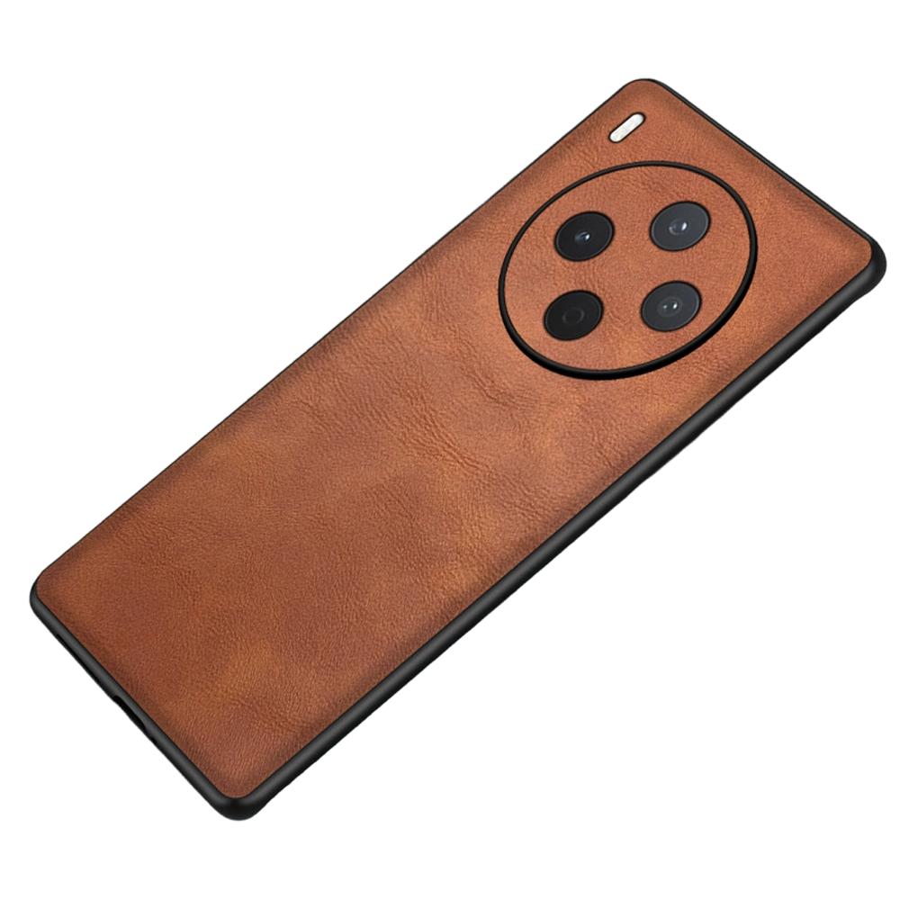 For vivo Y500 Pro 5G Case Retro Leather Coated PC + TPU Phone Cover