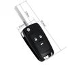 Flip Folding Remote 3 Buttons Key Fob  Case For  Zafira Astra
