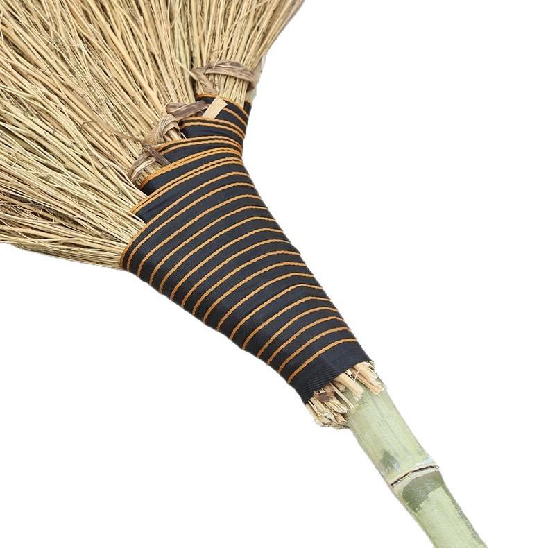 Bamboo Grass Broom - Large Widened Size for Household and Yard