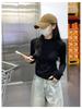 Women's Thermal Fleece Zipper Long-Sleeve T-Shirt with Half-High Collar - Autumn/Winter Warm Base Layer Top