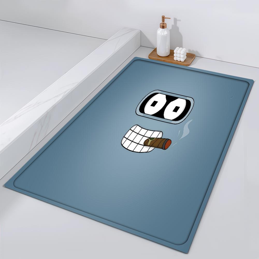 Door Mat Cartoon Bedside F-Futurama Entrance Bath Floor Funny Decoration Corridor Door Mat Carpet Living Room Balcony