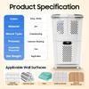 Bymaocar 2 Layers White PP Material Laundry Basket with Wheels Freestanding Multi-function Clothes Basket for Toilets, Bedrooms