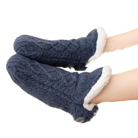 1 Pair Unisex Floor Socks Thickened Design Warm Anti-Slip Socks