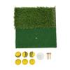 Hitting Mat Dual Grass Mini Golf Training Practice Pad Launch Zone Hitting Turf Mat