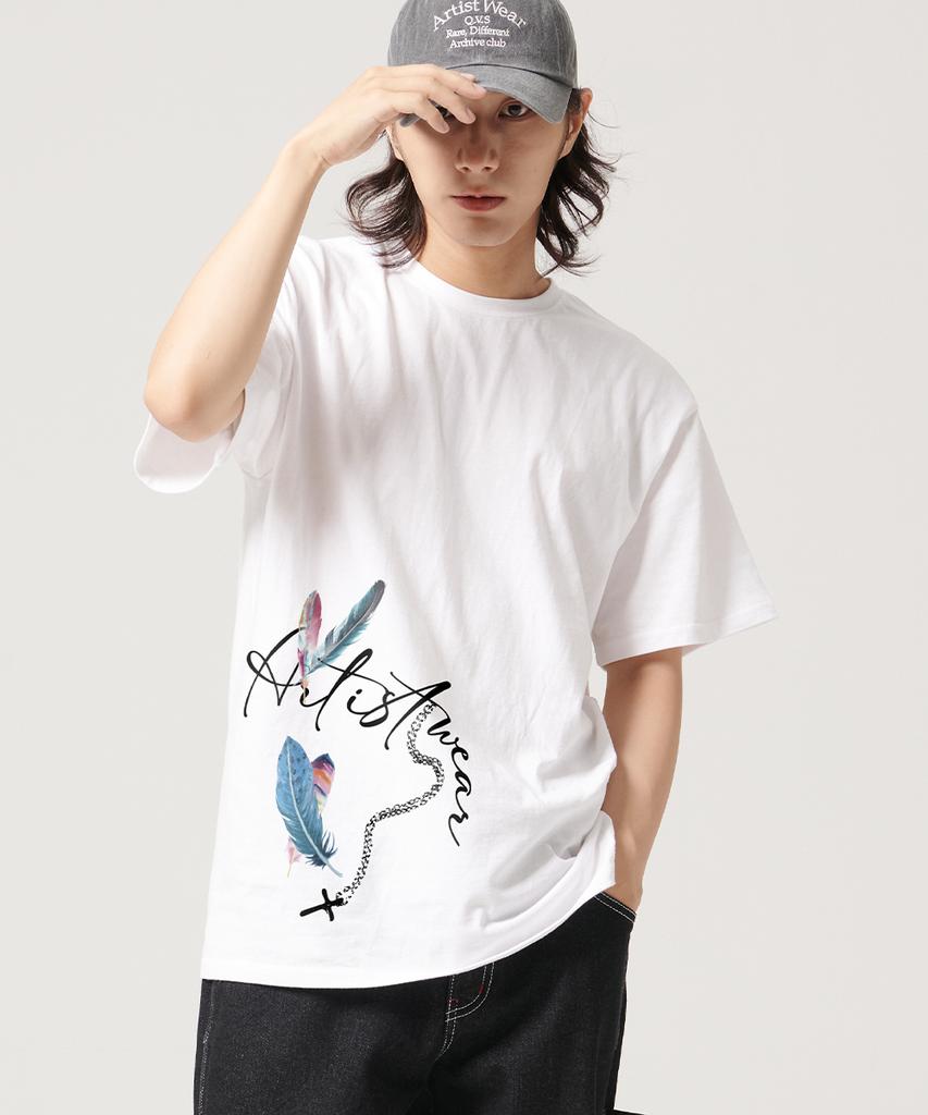 ARTISTWEAR [Atw] Feathercross Short Sleeve T-Shirt - 2 Colors