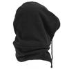 Trapper Winter Cap Thermo Winter Windproof Riding Hoods Snowboarding Head Cover with Facial Shield Neckerchief Black