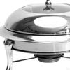 Chafing Dish Buffet Food Warmer Clear Lid Plates Portable Round Small Pot Camping Stove for