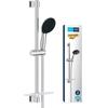 Ensemble De Douche Avec Pommeau 2 Jets, Barre 60cm, Flexible Et Tablette- GROHE Vitalio Start 110 26952001 - Economie D'eau - Chromé